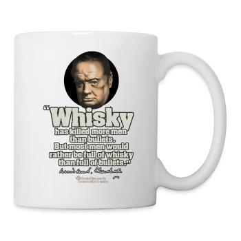 Whisky Quote by Winston Churchill - Mug - white - Right