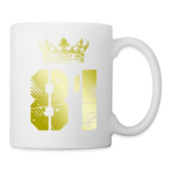 81 Number crown - Mug - white - Right