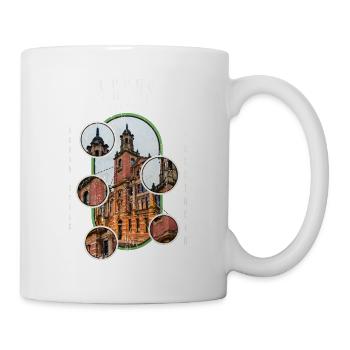Leeds England UK City Skyline Streetwear - Mug - white - Right