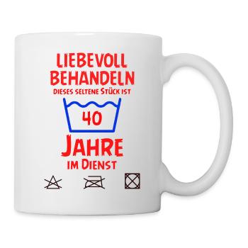SSW127 40 Jahre im Dienst - Tasse - Weiß - Rechts
