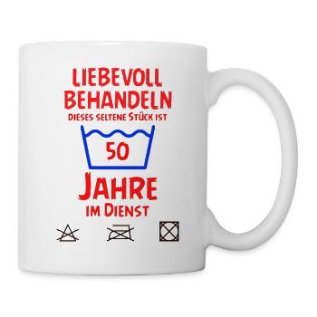 SSW128 50 Jahre im Dienst - Tasse - Weiß - Rechts