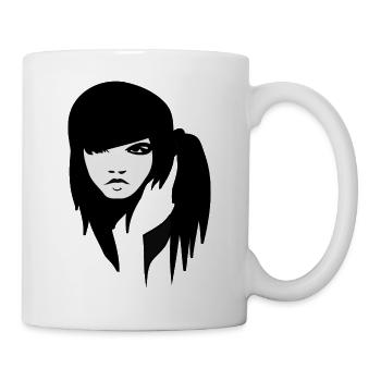 Révolution de la génération des filles en colère - Mug blanc - blanc - Droite
