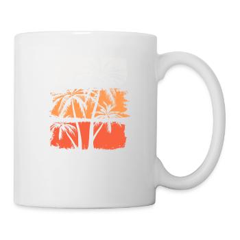 Ibiza Sommer Sonne Strand Meer Palmen Party - Tasse - Weiß - Rechts