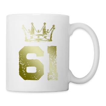 61 Couronne numérique - Mug blanc - blanc - Droite