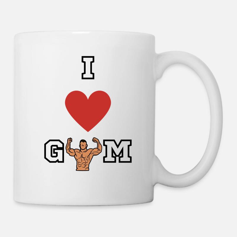 I love gym - Tasse - Weiß