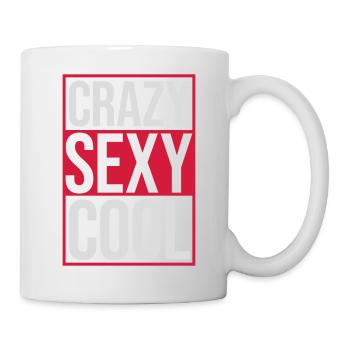 crazy sexy cool Design - Tasse - Weiß - Rechts