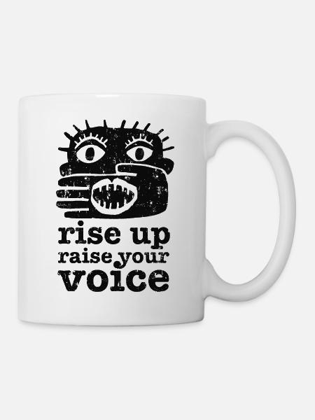 Rise Up - Tasse - Weiß