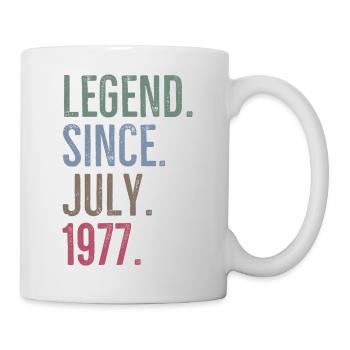 Légende depuis juillet 1977 - Mug blanc - blanc - Droite