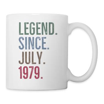 Légende depuis juillet 1979 - Mug blanc - blanc - Droite