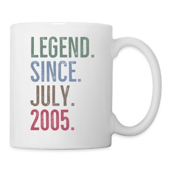 Légende depuis juillet 2005 - Mug blanc - blanc - Droite