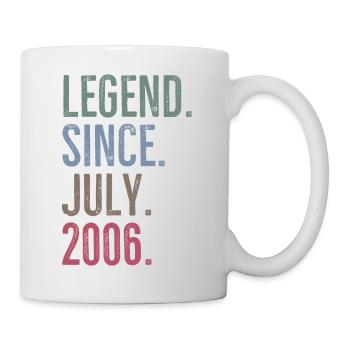 Légende depuis juillet 2006 - Mug blanc - blanc - Droite