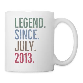 Légende depuis juillet 2013 - Mug blanc - blanc - Droite