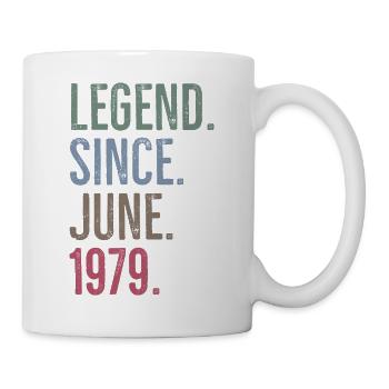 Légende depuis juin 1979 - Mug blanc - blanc - Droite