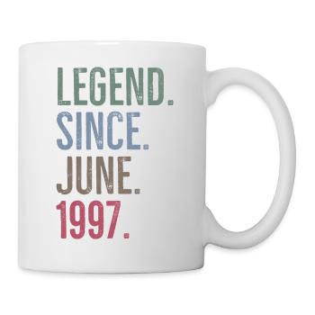 Légende depuis juin 1997 - Mug blanc - blanc - Droite