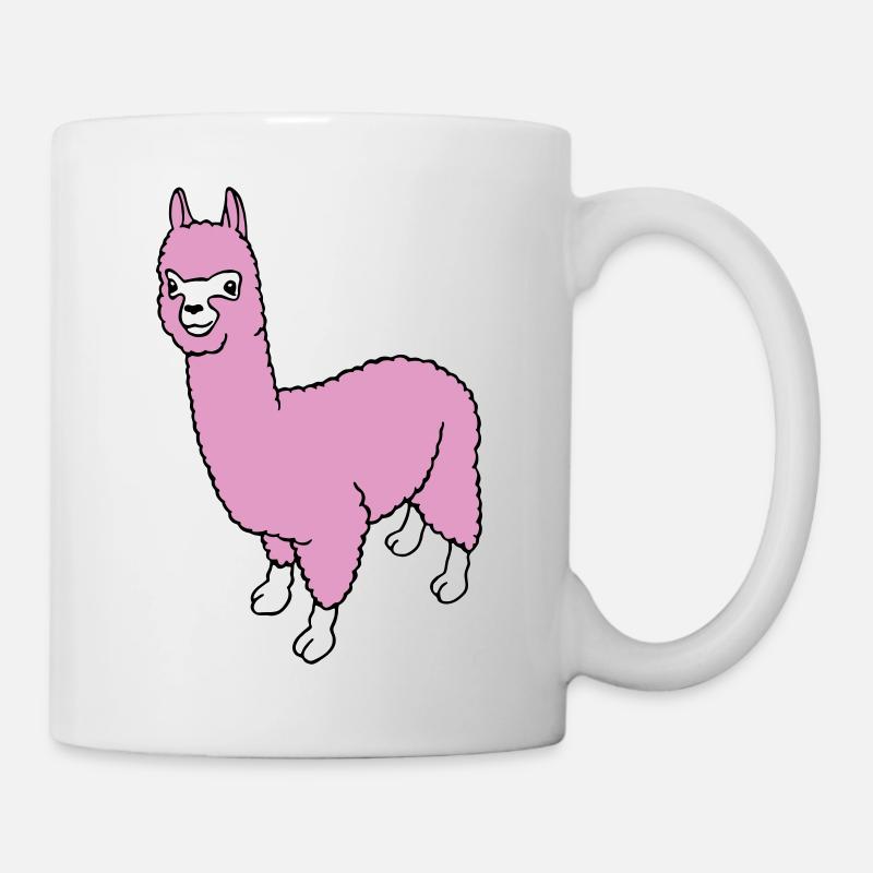 Alpaga (les couleurs peuvent être changées) - Mug blanc - blanc