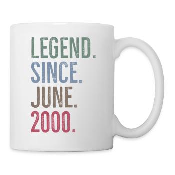 Légende depuis juin 2000 - Mug blanc - blanc - Droite