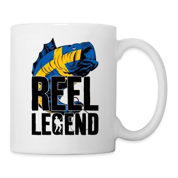 REEL LEGEND SCHWEDEN ANGELN ANGLER - Tasse - Weiß - Rechts