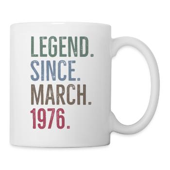 Légende depuis mars 1976 - Mug blanc - blanc - Droite