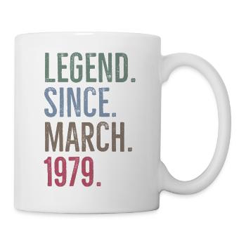 Légende depuis mars 1979 - Mug blanc - blanc - Droite