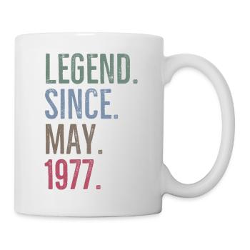 Légende depuis mai 1977 - Mug blanc - blanc - Droite