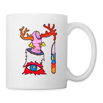 Hirschfänger - Tasse - Weiß - Rechts