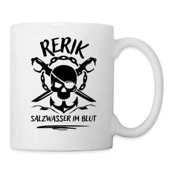 Rerik-Salzwasser im Blut-Ostseebad Rerik - Tasse - Weiß - Rechts