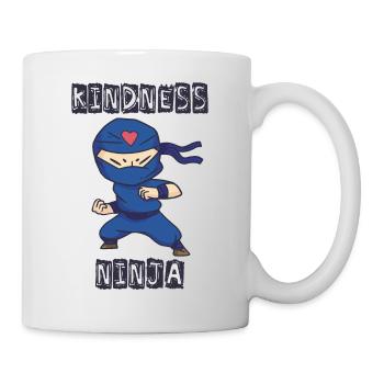 Kindness Ninja, Fight against Bullying - Mug - white - Right
