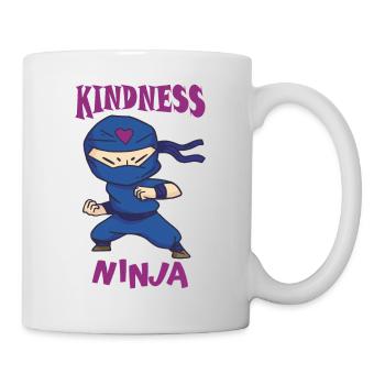 Kindness Ninja, Fight against Bullying - Mug - white - Right