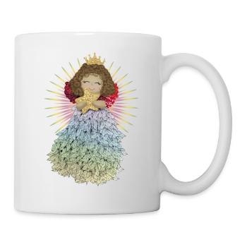 Engelchen mit Stern - Tasse - Weiß - Rechts