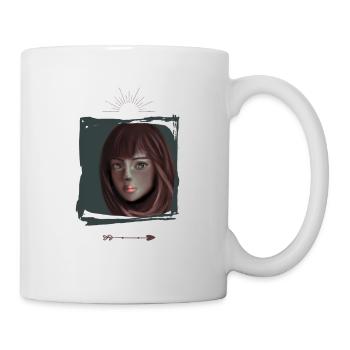 Woman illustration - Mug - white - Right
