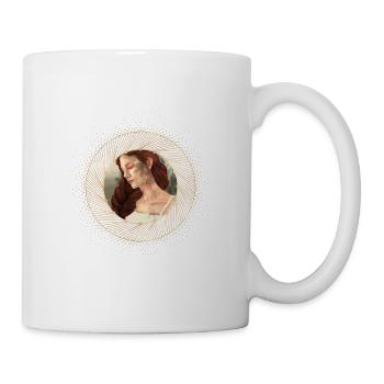Frau im sonnenrahmen - Tasse - Weiß - Rechts
