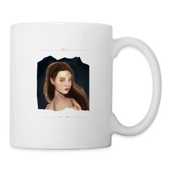 Woman in the moonlight - Mug - white - Right