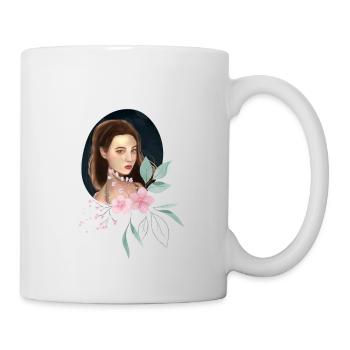 Princess with flowers - Mug - white - Right
