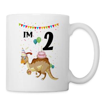 Paläontologie-Lehrer und Parasaurolophus Motif - Tasse - Weiß - Rechts