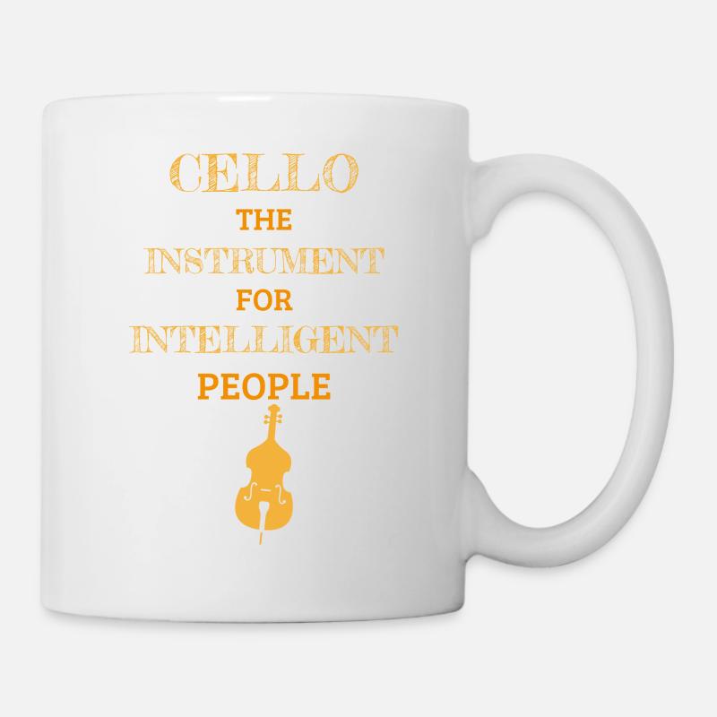 Instrument de violoncelle pour les gens intelligents Tiger - Mug blanc - blanc