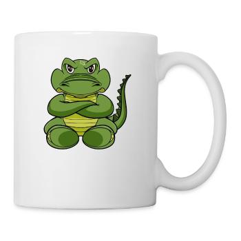 Nope Alligator Drôle de crocodile paresseux - Mug blanc - blanc - Droite