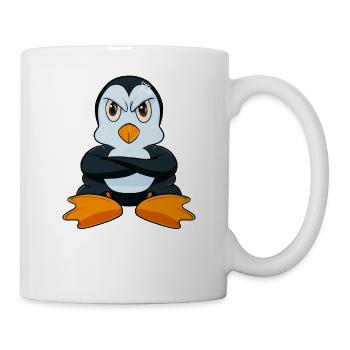 Non Pingouin paresseux drôle - Mug blanc - blanc - Droite