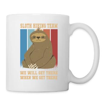 Sloth Hiking Team,we ́ll get there when we get ther - Mug - white - Right