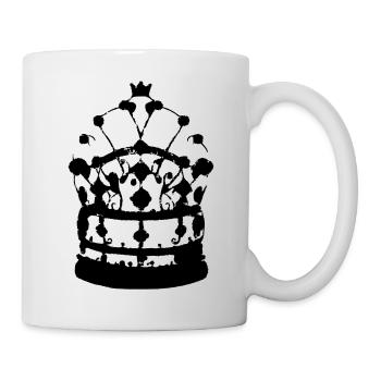 Krone König Königin Kaiser Majestät Vektor 6 - Tasse - Weiß - Rechts