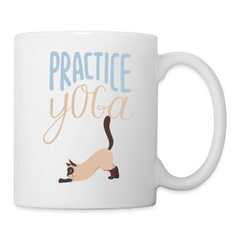 Practice Yoga - Chat - Mug - white - Right