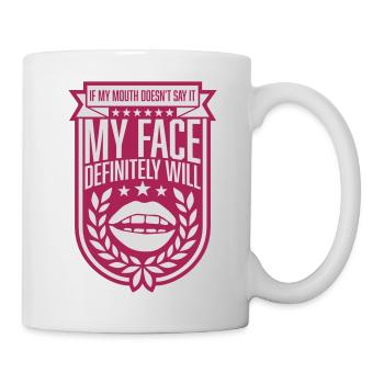 Mon visage le fera certainement - Mug blanc - blanc - Droite