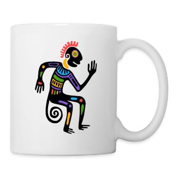 Kultur der Azteken und Mayas - Tasse - Weiß - Rechts