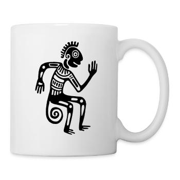 Kultur der Azteken, Lateinamerika - Tasse - Weiß - Rechts
