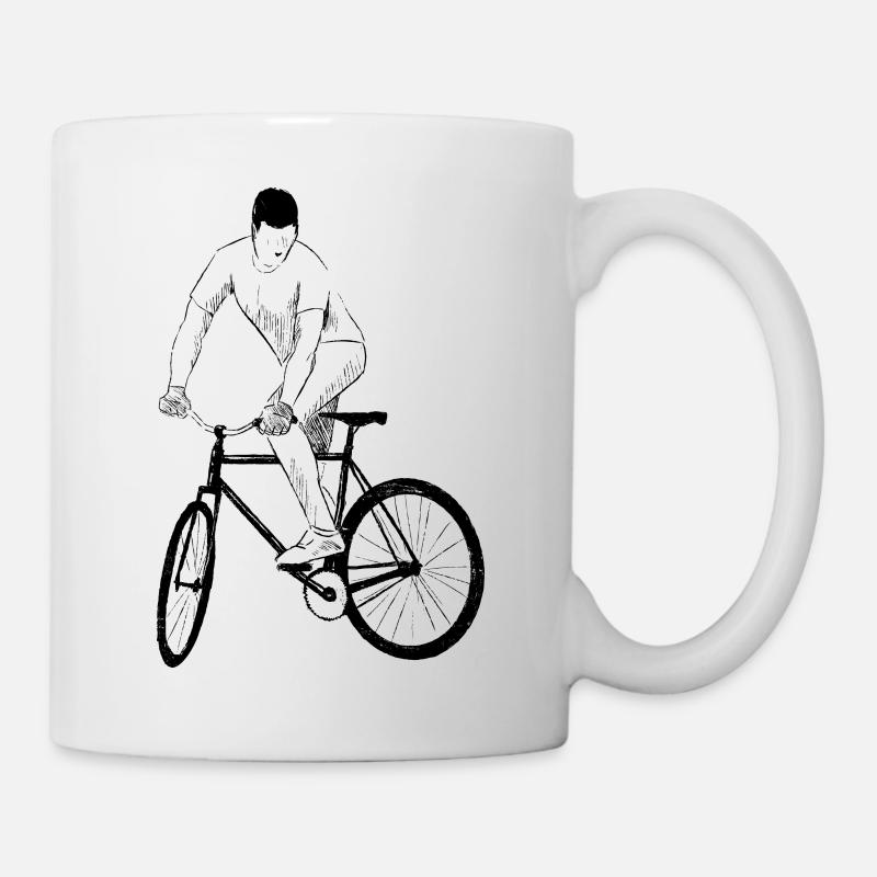 Fixie Skid - Mug - white