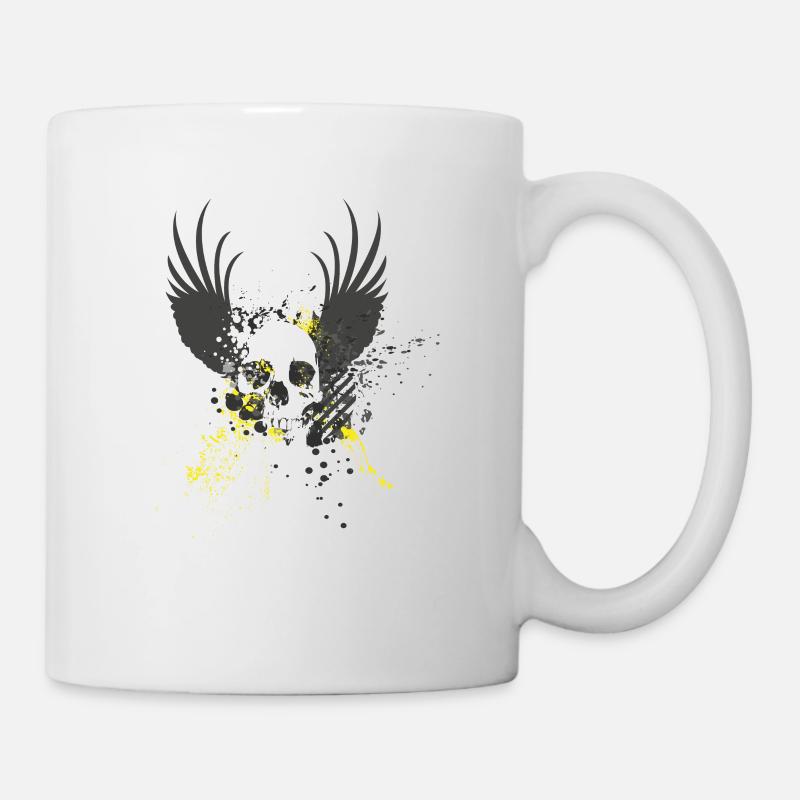 Verträumter Schädel - Tasse - Weiß