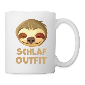 Schlafshirt Schlaf Faultier Schlafen Schlaf Shirt - Tasse - Weiß - Rechts