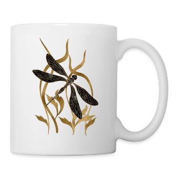 Libellule - Mug blanc - blanc - Droite