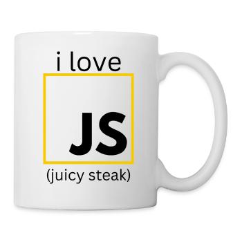 JavaScript web developer funny programming - Mug - white - Right