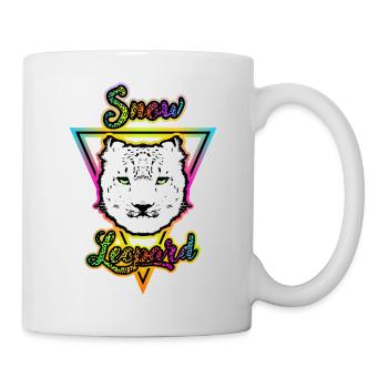 Schneeleopard - Tasse - Weiß - Rechts