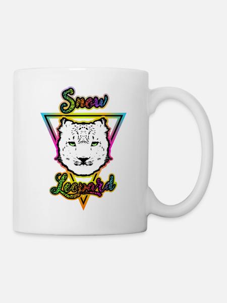 Schneeleopard - Tasse - Weiß